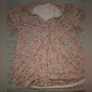 Floral Pink Women's Top